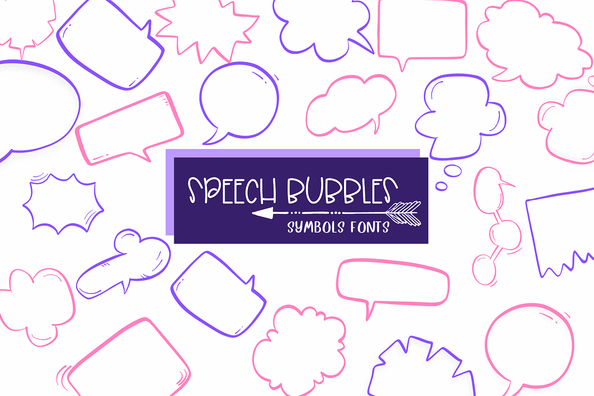 Speech Bubble| Symbols Fonts, a Symbol Font by Sirinart (Photo 1 of 5)