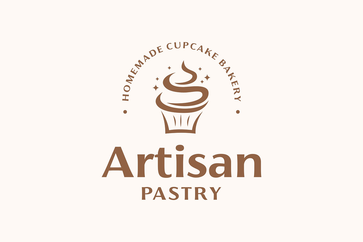 Cupcake Bakery Artisan Pastry Logo, a Branding & Logo Template by ika trisiana (Photo 1 of 2)