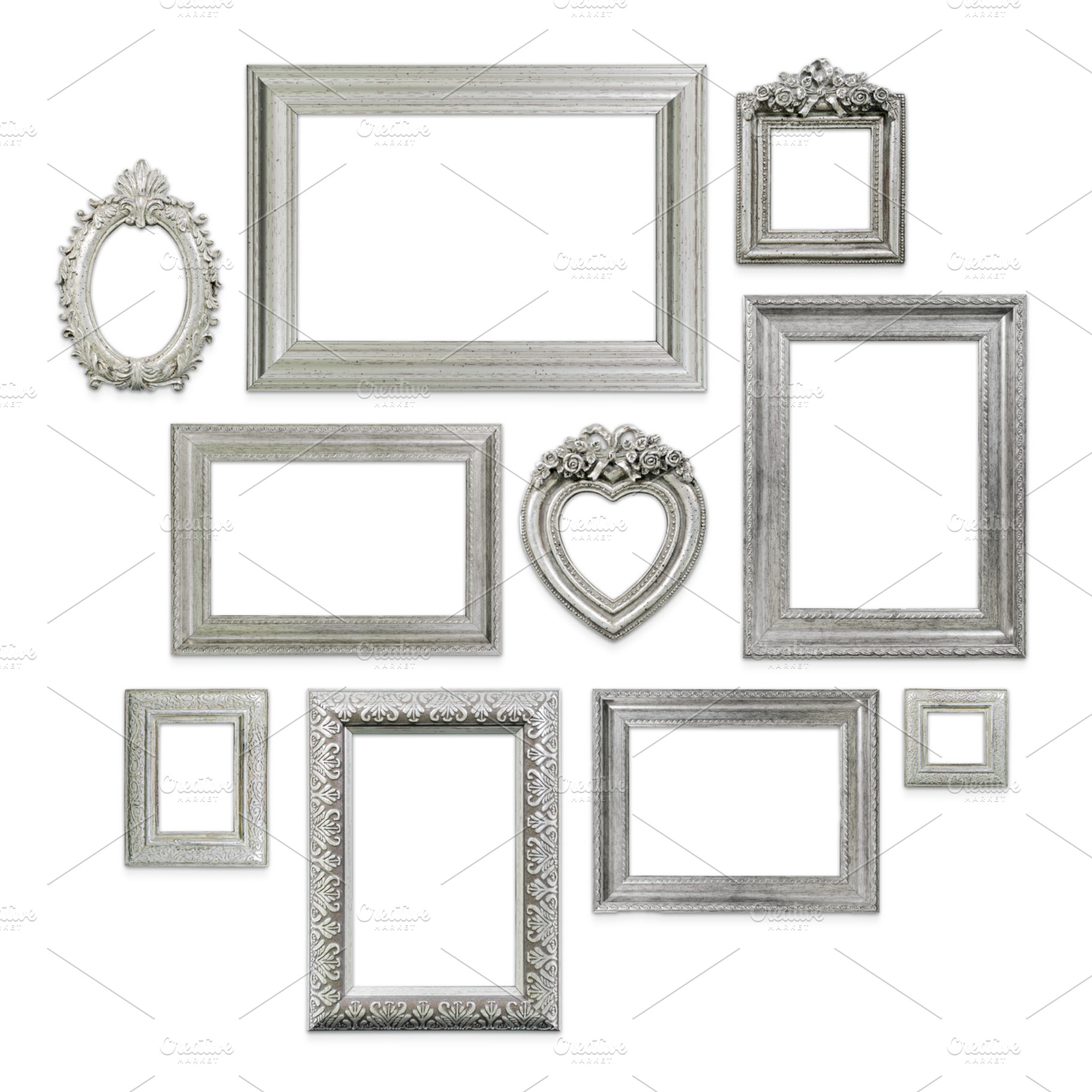 Family portrait frames set stock photo containing family and portrait, an Arts & Entertainment Photo by Twin Design