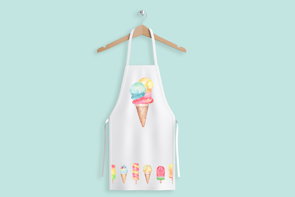 Ice cream watercolor collection, a Food Illustration by Vivitta (Photo 8 of 8)