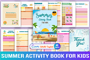 Summer Activity Book for Kids, a Stationery Template by Designmela01 (Thumbnail 1 of 6)