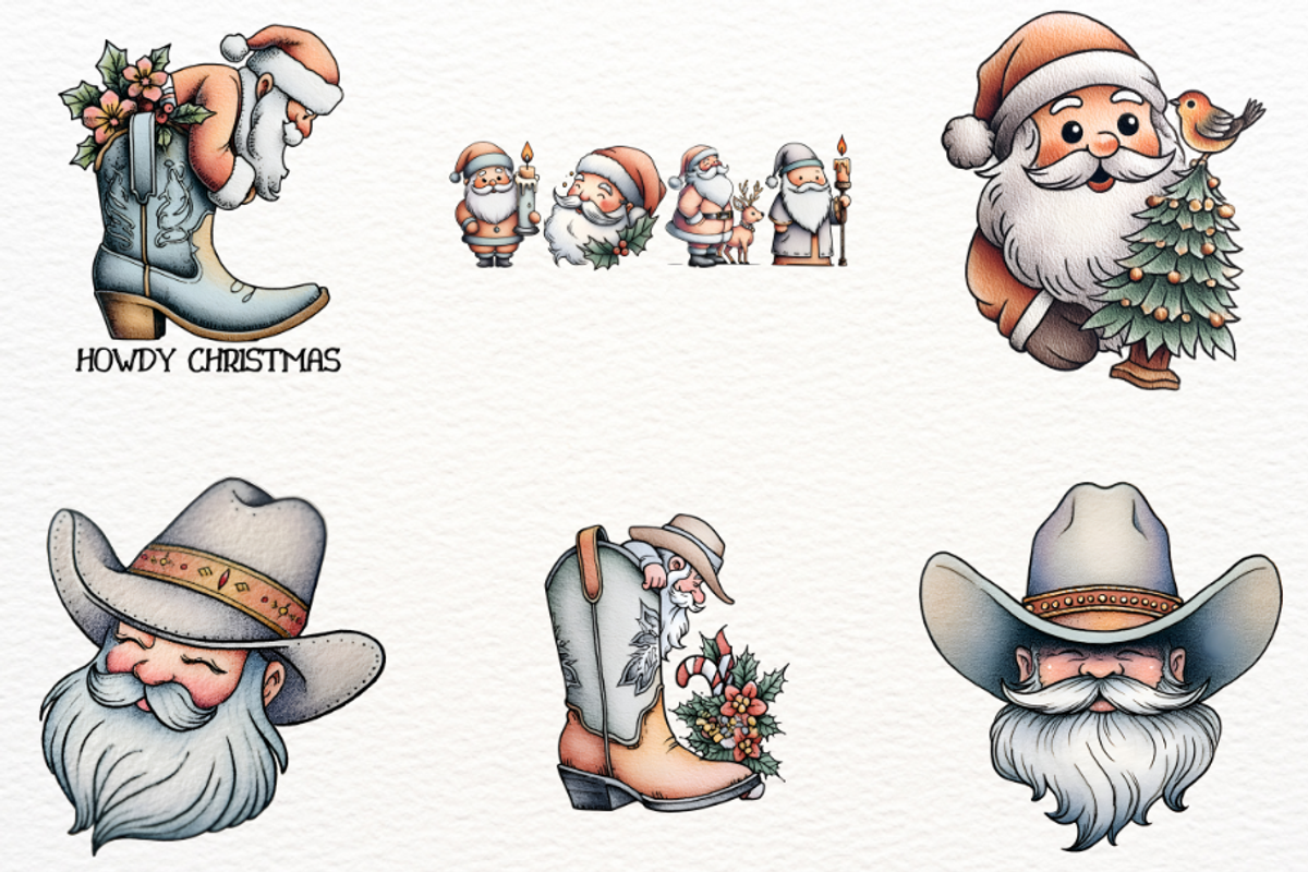 Cute Winter Christmas Clipart Bundle, an Illustration by Markicha Art (Photo 3 of 9)