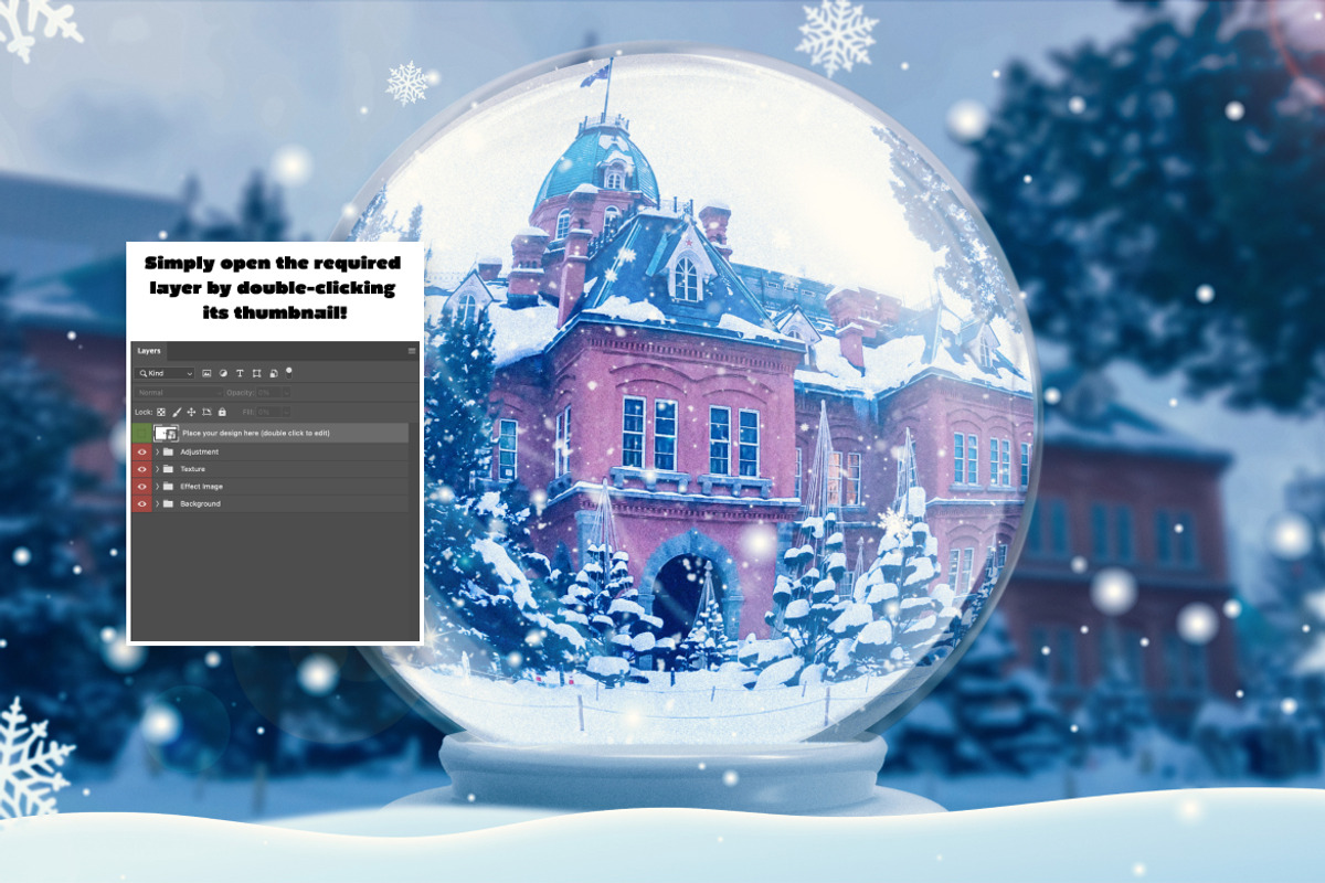 Snow Globe Photo Effect, a Layer Style Add-On by dokudokunomi (Photo 4 of 5)