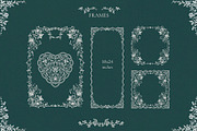Ivory Lace Vintage Wedding Frames, a Decorative Illustration by Ekaproeka (Thumbnail 6 of 9)
