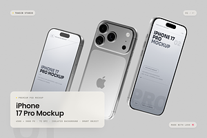 iPhone 17 Pro Mockup, an iPhone Mockup by Toasin Studio