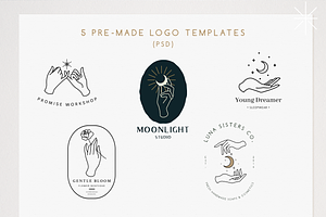 20 Hands & Logo Templates