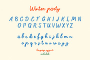 Winter party | Handwritten font, a Handwritten Font by JuliaVolkova (Thumbnail 3 of 10)