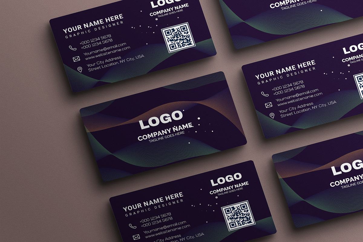 Abstract Business card Design, a Business Card Template by Vitoria's Collection (Photo 2 of 3)