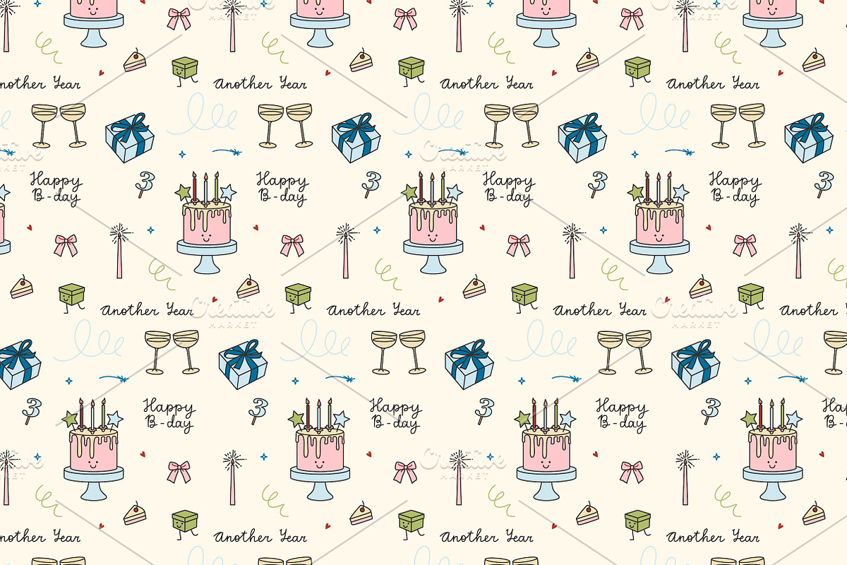 Wishes in the Air patterns, a Pattern Graphic by Lyolya Profitrolya (Photo 2 of 5)
