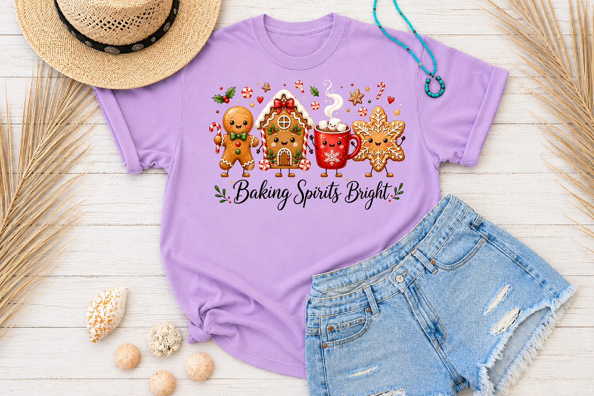 Baking Spirits Bright Christmas PNG, a Seasonal Illustration by Rose Art (Photo 4 of 4)