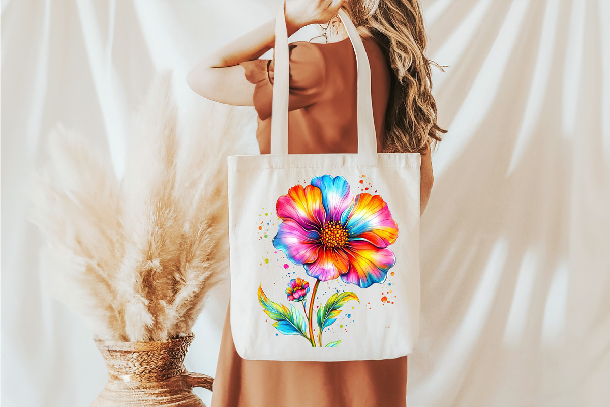 Whimsical Spring Cosmos Flower Clipa, an Illustration by designcity5 (Photo 4 of 5)