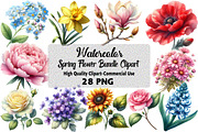 Spring Flower Bundle Clipart, an Illustration by Daily.Designs (Thumbnail 1 of 5)