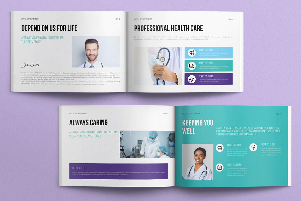 Medical Template Landscape, a Brochure Template by E-Type (Photo 3 of 7)