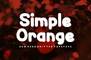 Simple Orange - Font, a Handwritten Font by artchiles_design (Thumbnail 3 of 5)