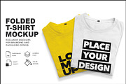 Folded T-Shirt Mockup, a Shirt Mockup by GraphicsPixel (Thumbnail 1 of 4)