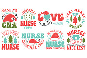 Nurse Christmas SVG Bundle, a Graphic by CraftlabSVG (Thumbnail 5 of 17)