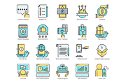 80 Shopping & Commerce Icons | Aqua, an Outline Icon by Flat Icons (Thumbnail 5 of 5)