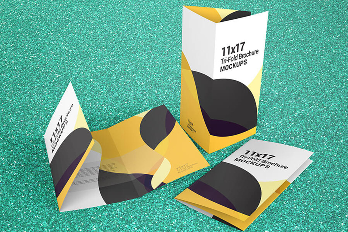 Trifold Brochure Mockups 1117 size, a Mockup by Vectogravic Design