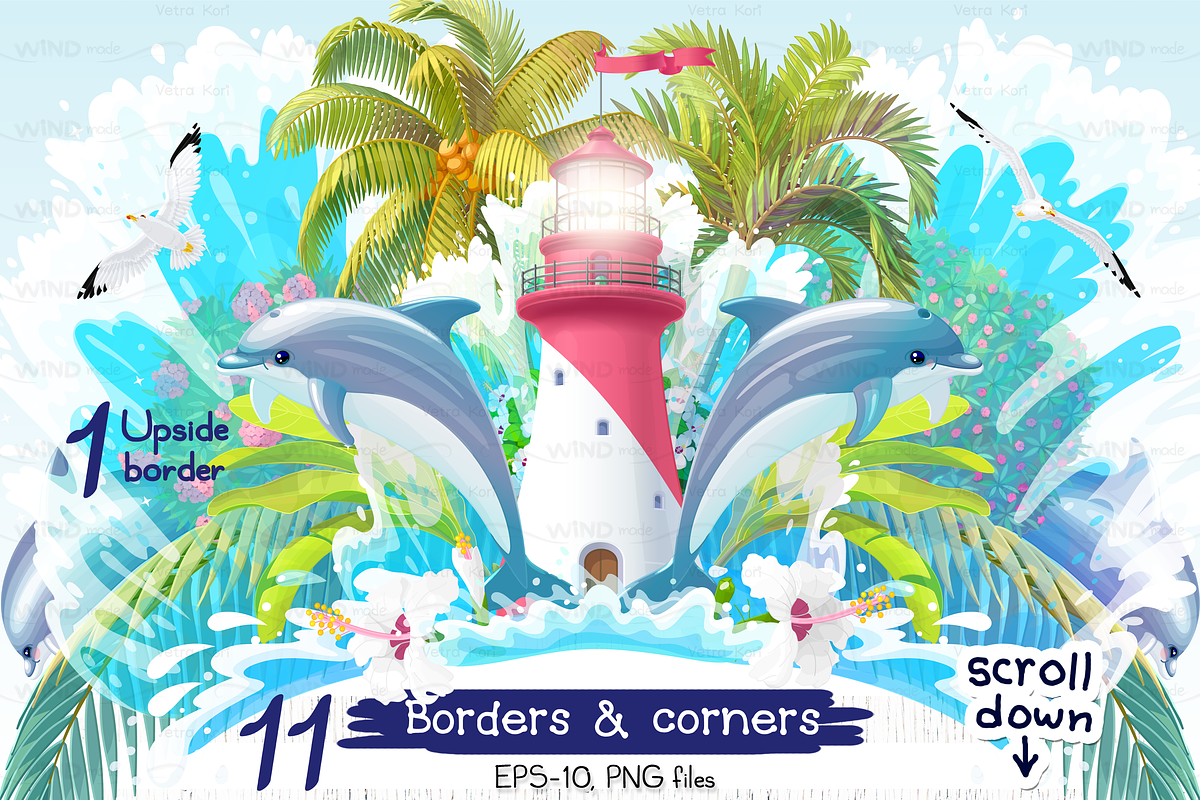 vector SET Sea dream, an Animal Illustration by WINDmade (Photo 7 of 10)