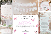Butterfly Baby Shower Thank You Card, an Invitation Template by Digital_Mind (Thumbnail 3 of 6)