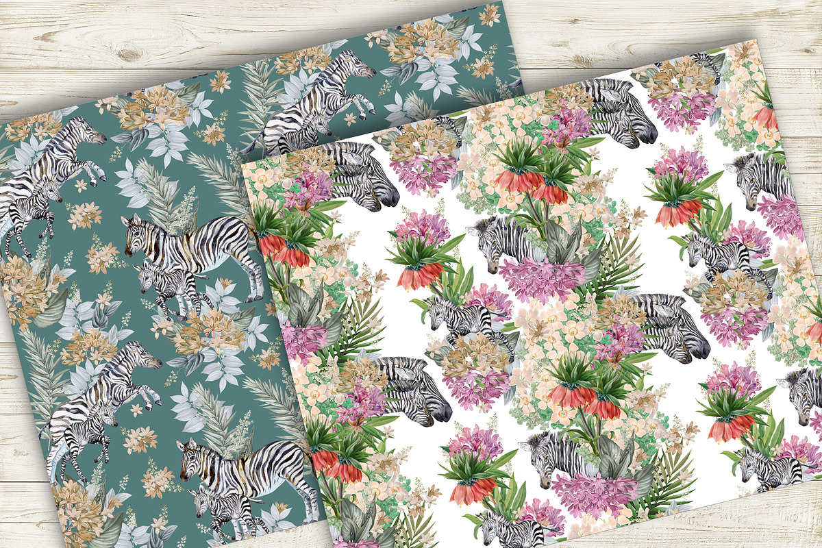 Zebra Seamless Patterns, a Pattern Graphic by MitrushovaArt (Photo 10 of 11)