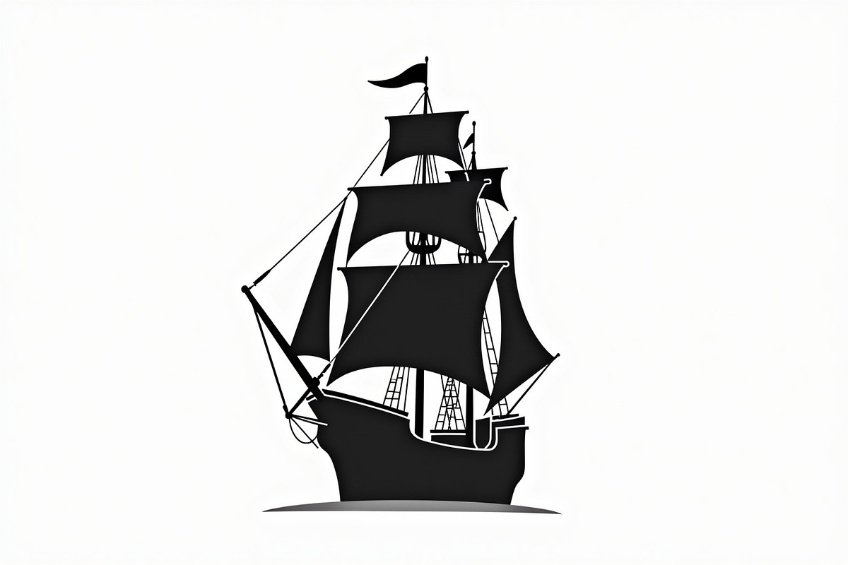 Classic Sailing Ship Vector Bundle, an Object Graphic by Designs_River (Photo 11 of 11)