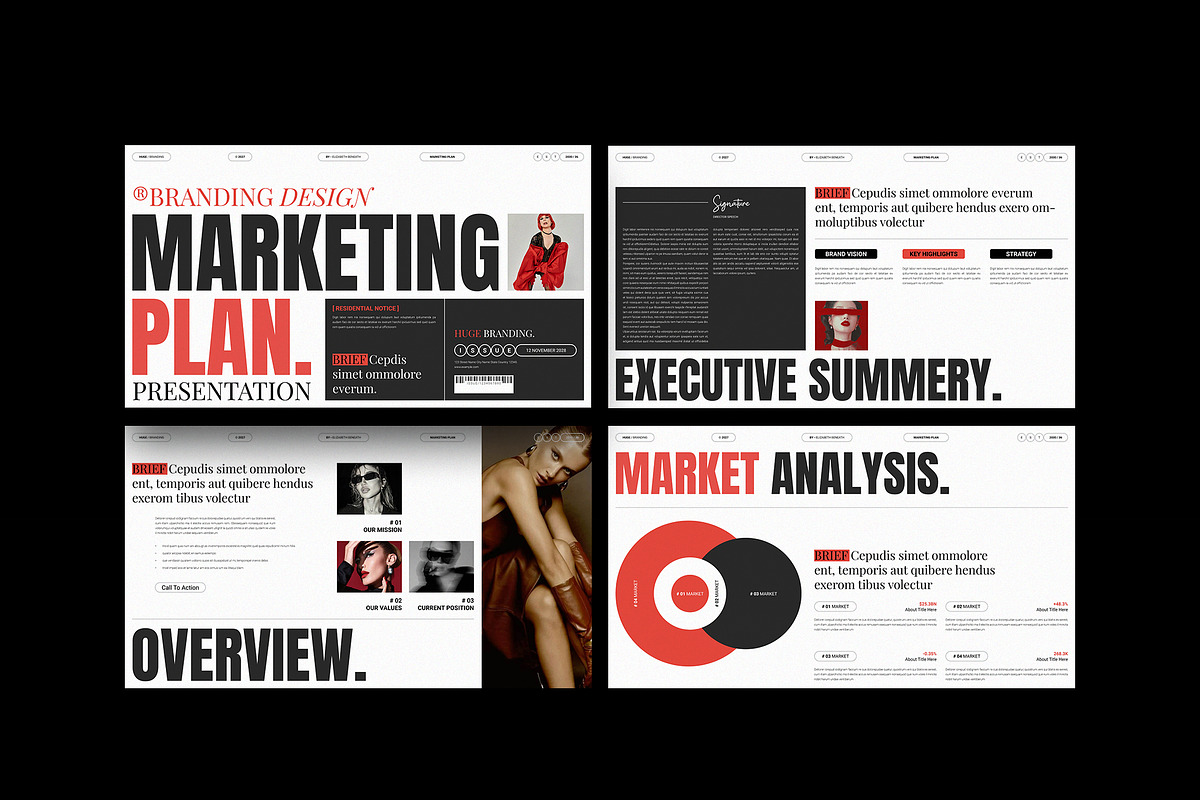 HUGE | Marketing Plan Template, a Presentation Template by TemplateFolio-Shop (Photo 6 of 10)