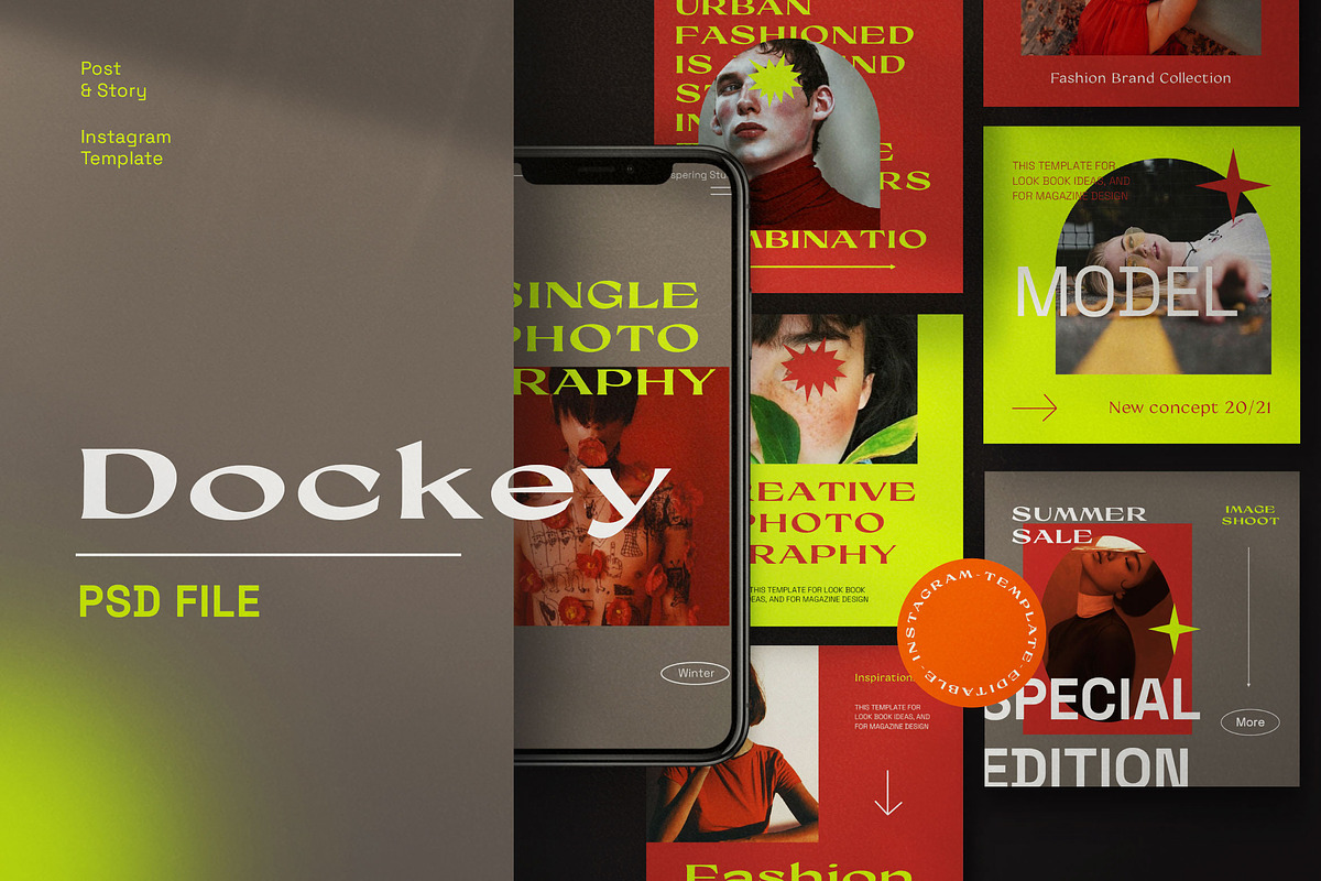 Dockey - New Brand Social Media, a Social Media Template by Dirtytemp Studio (Photo 1 of 14)