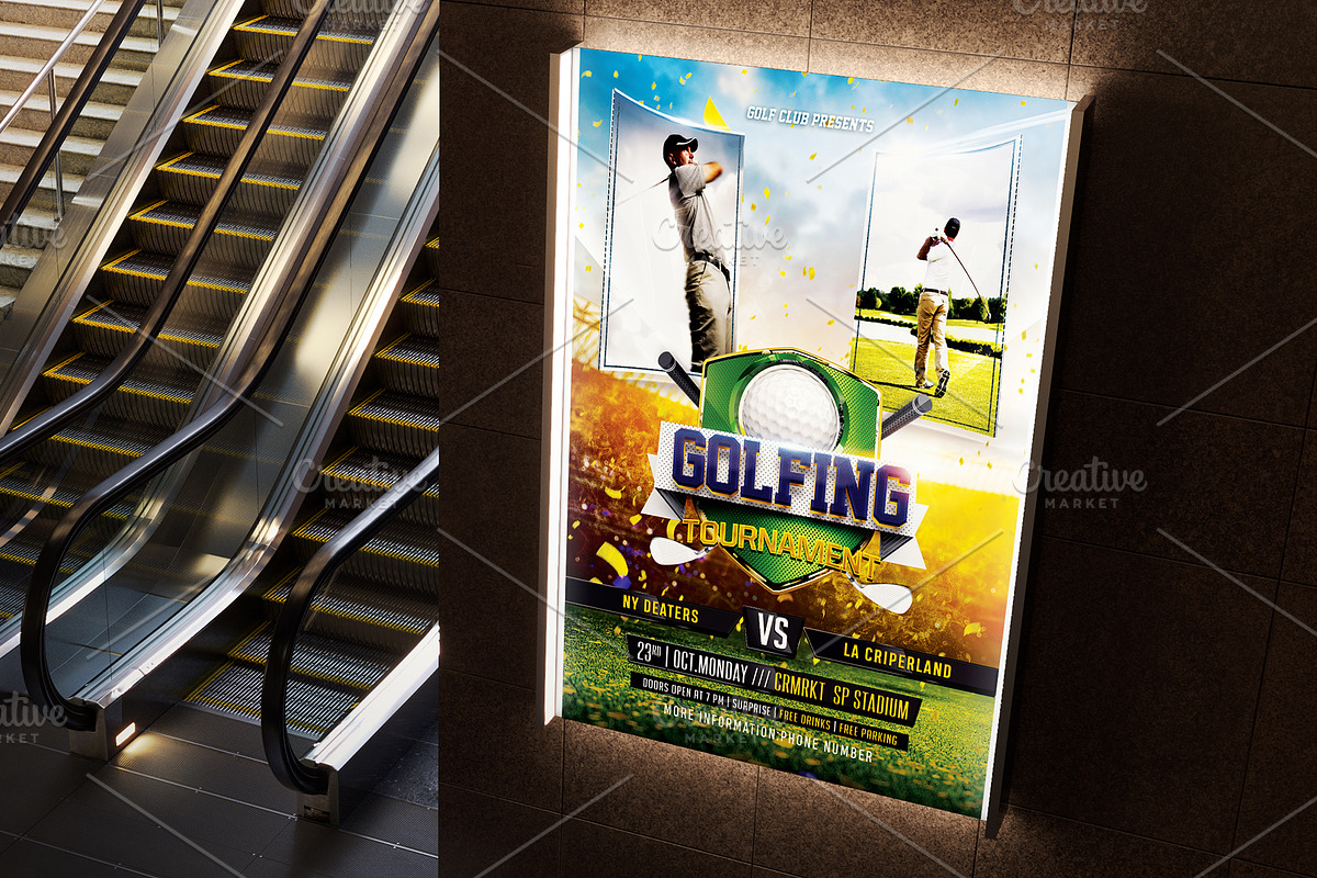 Golf Flyer, a Flyer Template by Basez Flyers (Photo 3 of 4)
