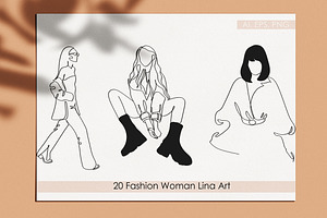 Women Fashion Art. Fashion Vector