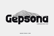 Gepsona - Bold Font, a Sans Serif Font by Iqsiart Studio (Thumbnail 1 of 6)