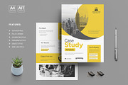 Case Study Flyer Template, a Flyer Template by White Graphic (Thumbnail 1 of 2)