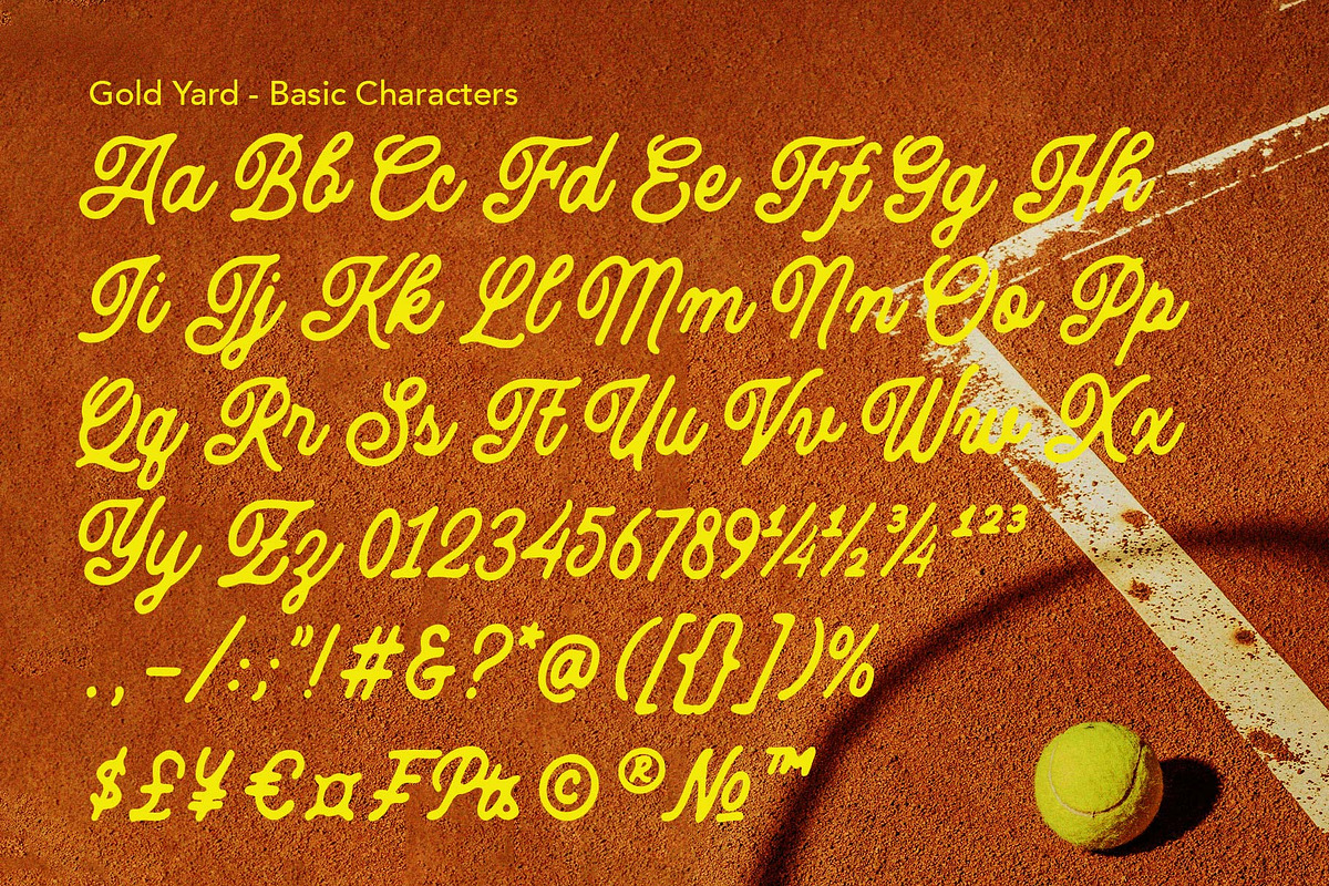 Gold Yard; Vintage Script, a Script Font by Eko Bimantara (Photo 10 of 10)