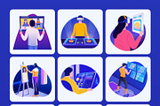 AR and VR Technology Art Set, a Technology Illustration by Brickclay (Thumbnail 9 of 9)