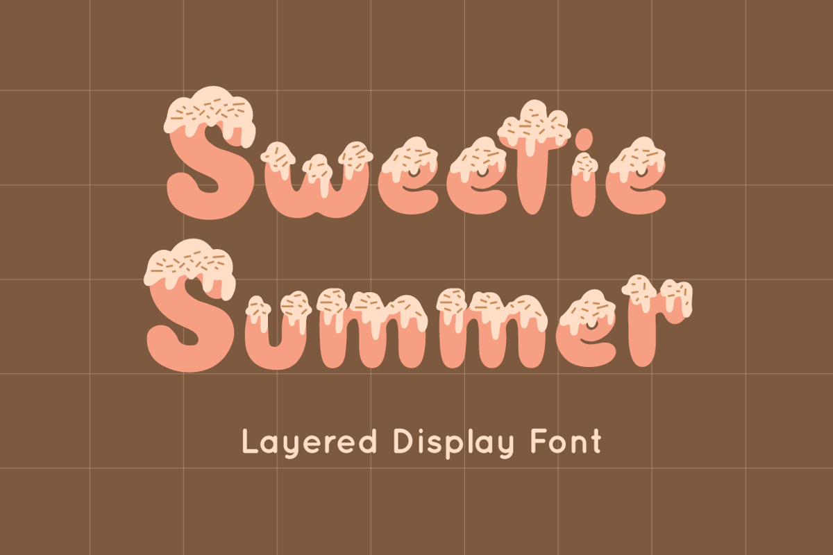 Sweetie Summer - Display Font, a Handwritten Font by Attype (Photo 1 of 8)