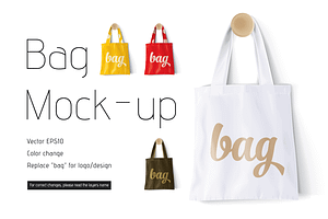 Vector Cotton Paper Bag