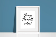 White Frame Mockup - PSD AI PNG JPEG, a Print Template by Minty Fresh Graphics (Thumbnail 2 of 5)