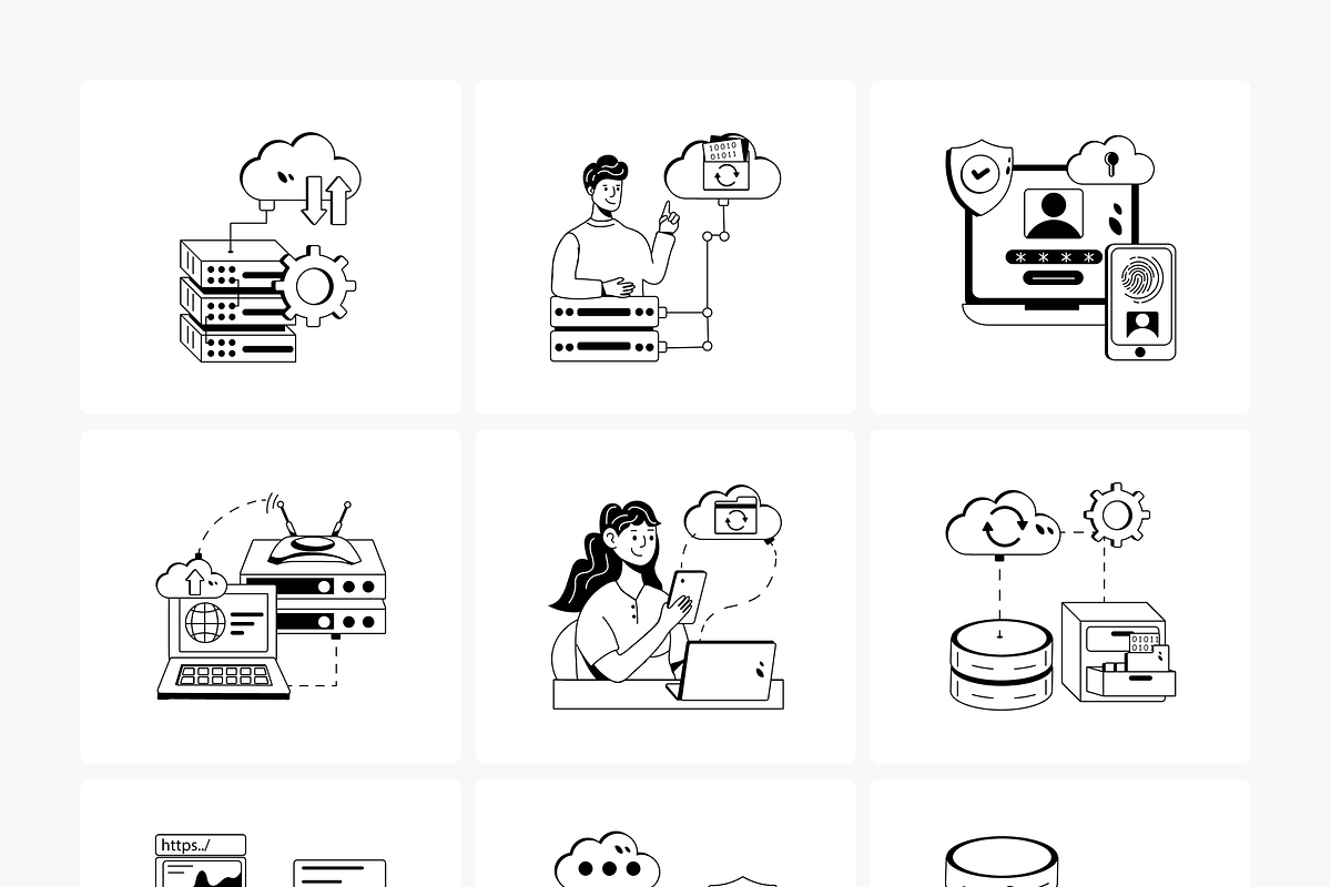 Animated Data Center Icons, a Duotone Icon by Prosymbols (Photo 11 of 14)