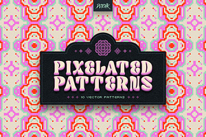 Pixel Mosaic Patterns | Vol. 01, a Pattern Graphic by dvtchk