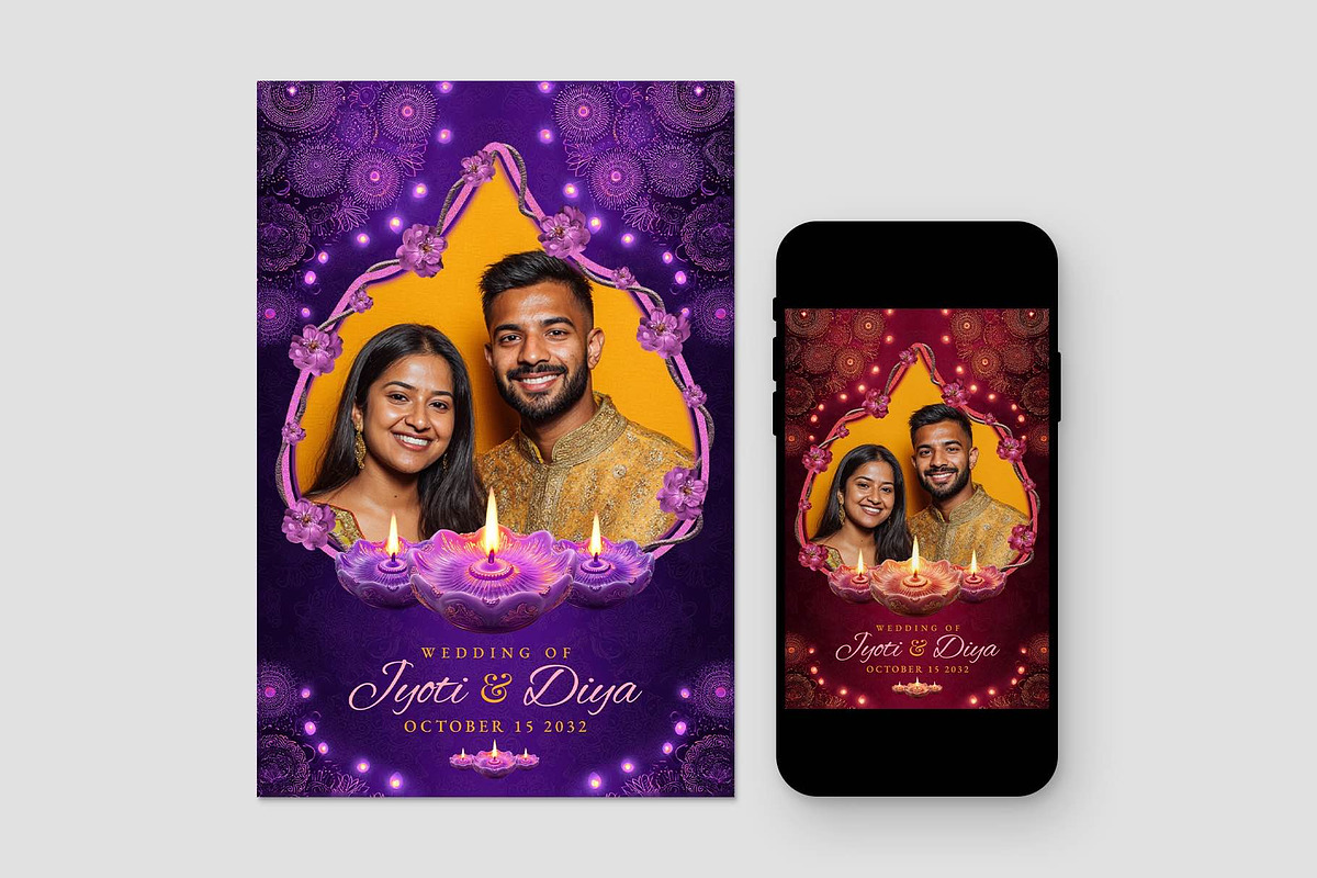 Indian Wedding / Diwali Flyer, a Stationery Template by BrandPacks (Photo 2 of 5)