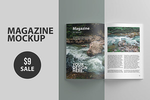 Open Magazine PSD Mockup
