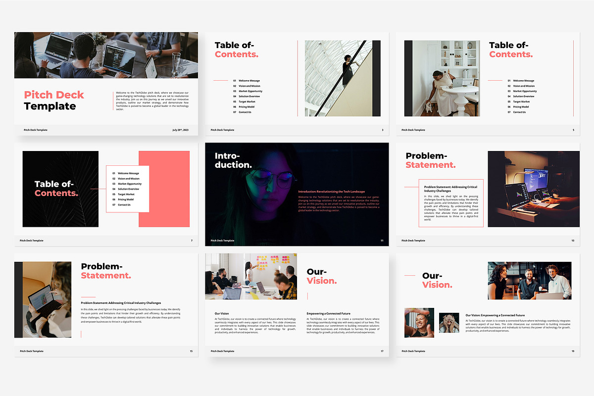 Pitch Deck Google Slides Template, a Presentation Template by Gaize (Photo 5 of 11)