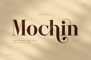 Mochin Elegant Serif Font, a Font by Graphicxell