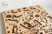 KIDS PUZZLES TEMPLATES, Cut Files, a Templates & Theme by LaserCutano (Thumbnail 8 of 10)