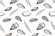Nuts set + seamless patterns, a Food Illustration by Good Studio (Thumbnail 5 of 8)