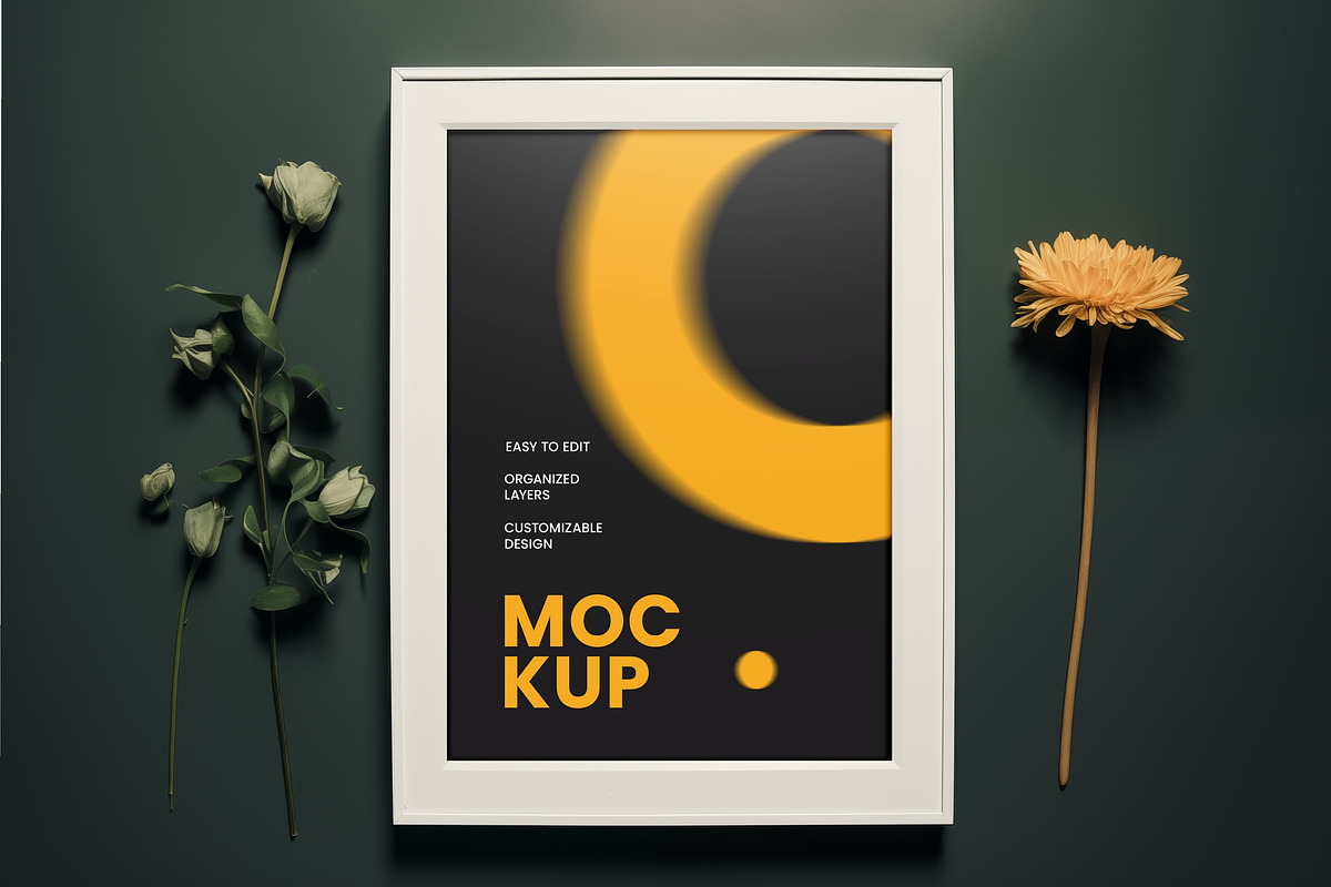Framed Poster Interior Mockups, a Household Mockup by dpi (Photo 5 of 12)
