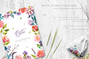 Rustic Watercolor Floral Set, an Illustration by Catherine Wheel (Thumbnail 8 of 11)