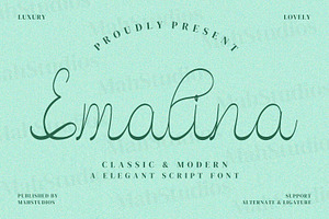 Emalina Scipt Fonts