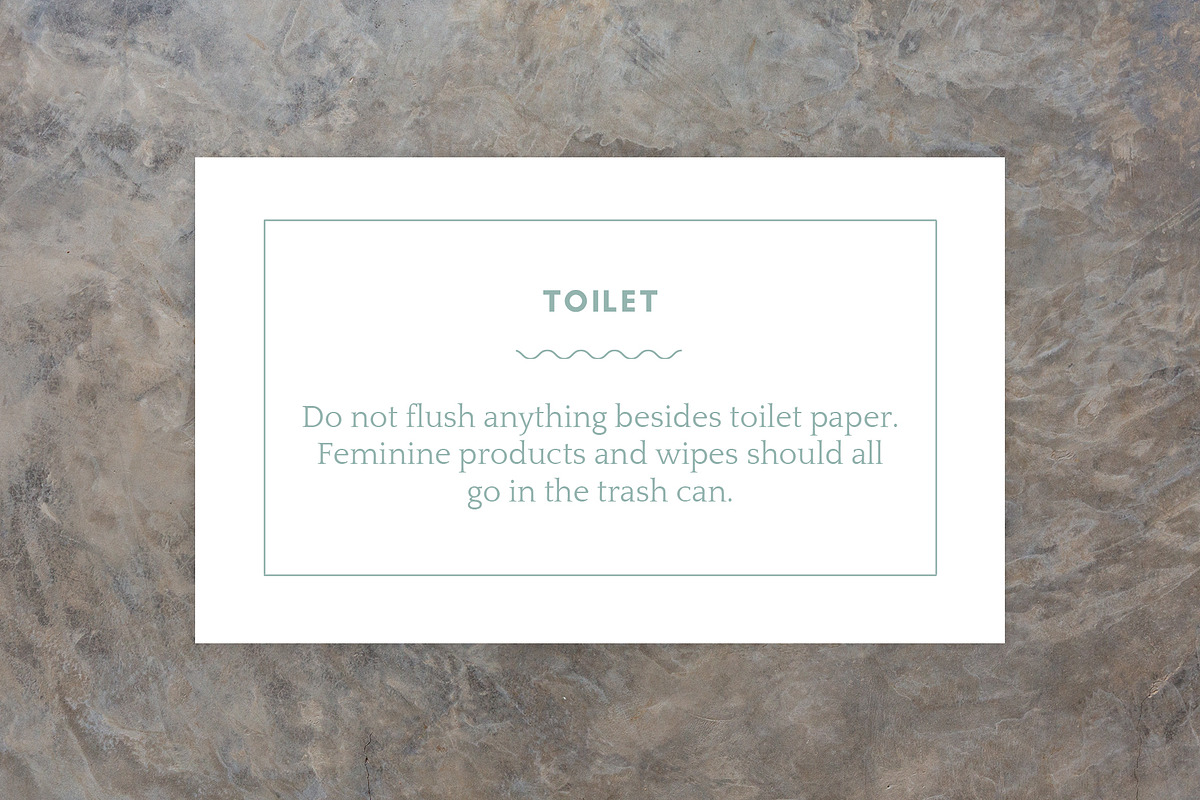 Beach House Info Signs for Airbnb, a Templates & Theme by Kin Studio (Photo 4 of 8)