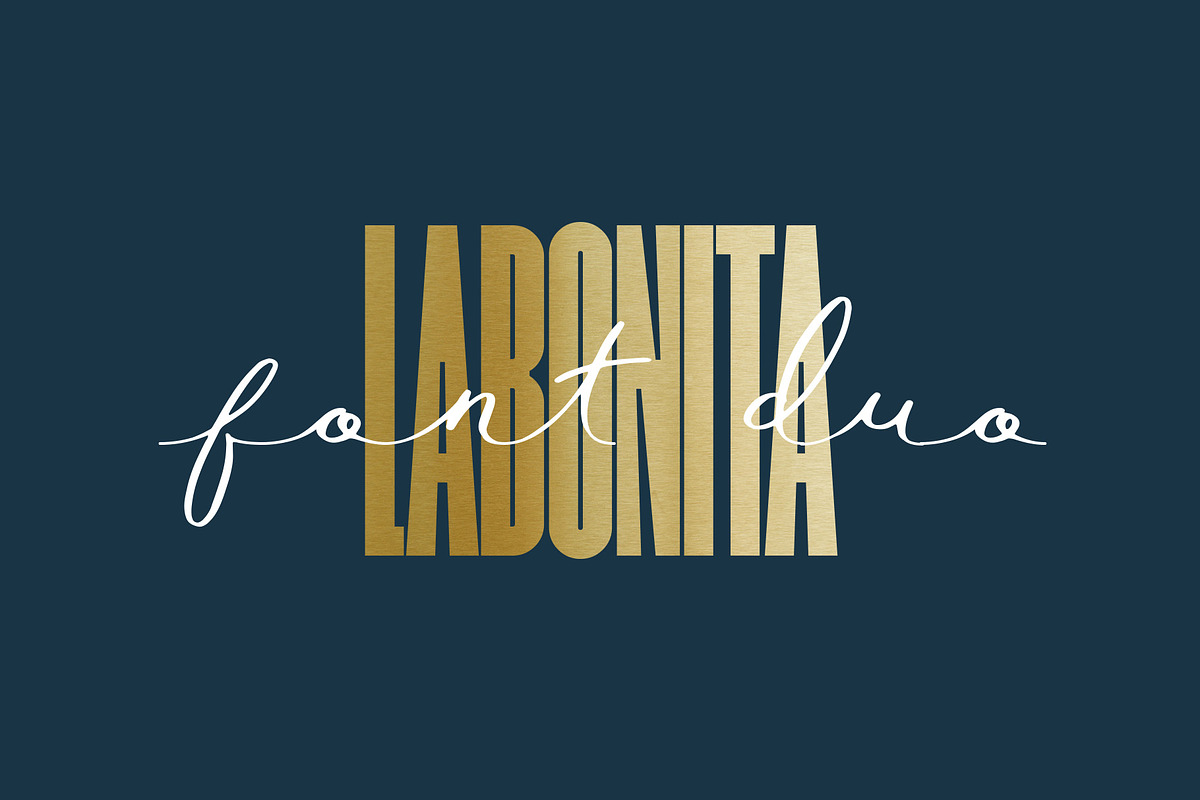 LaBonita, a Sans Serif Font by NREY (Photo 1 of 6)